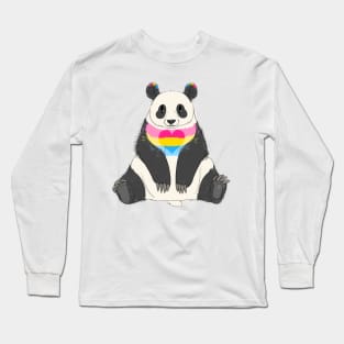 Panromantic Panda! Long Sleeve T-Shirt